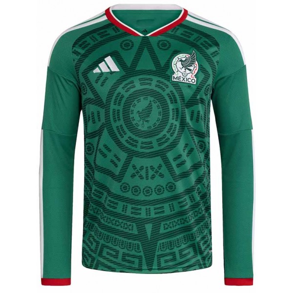 Mexico maillot domicile manches longues tenues adulte homme coupe monde 2026